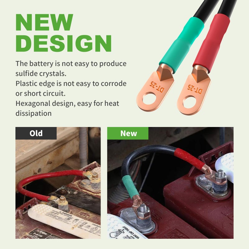 9.99WORLD MALL Golf Cart Battery Cable Set for EZGO TXT 1994-up 36V & 48V, 4 Gauge (5-Piece Set) - Image 4